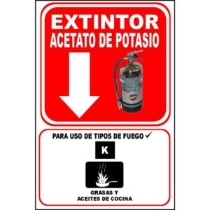 Extintor acetato