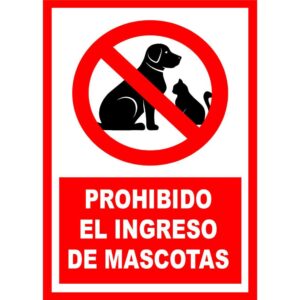 Prohibido el ingreso de mascotas