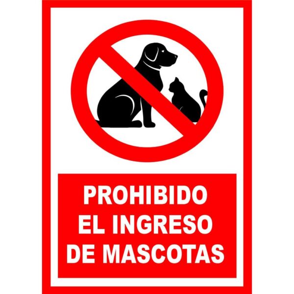 Prohibido el ingreso de mascotas