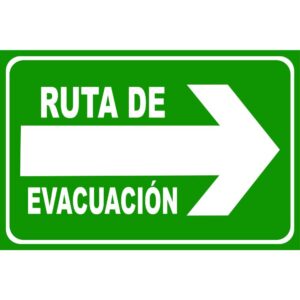 Ruta de evacuación derecha