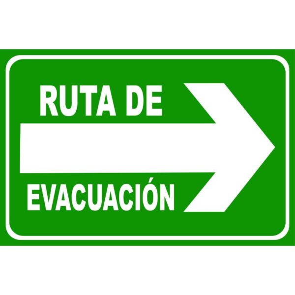 Ruta de evacuación derecha