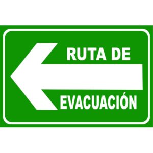 Ruta de evacuación derecha