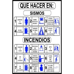 Que hacer en sismos e incendios