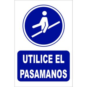 Utilice el pasamanos